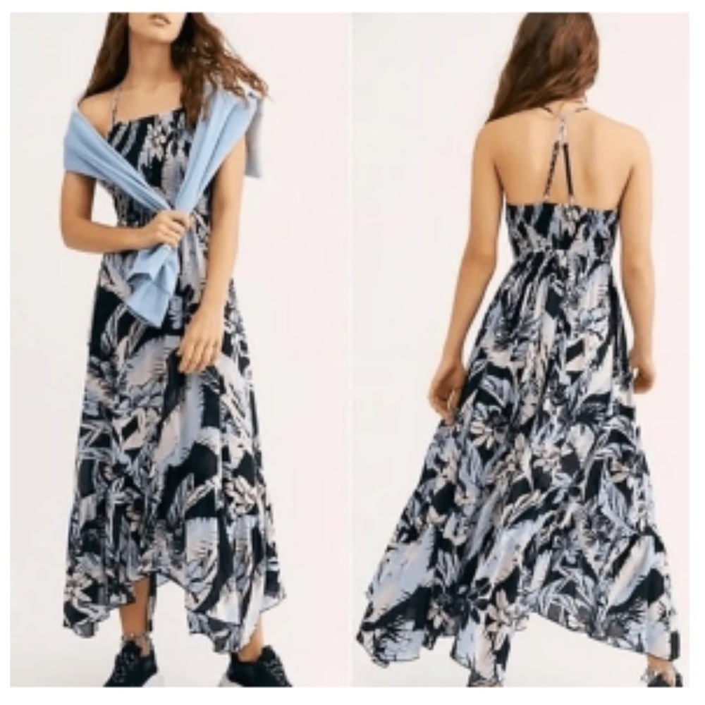 Free People Heat Wave Floral Print High/Low Dress
